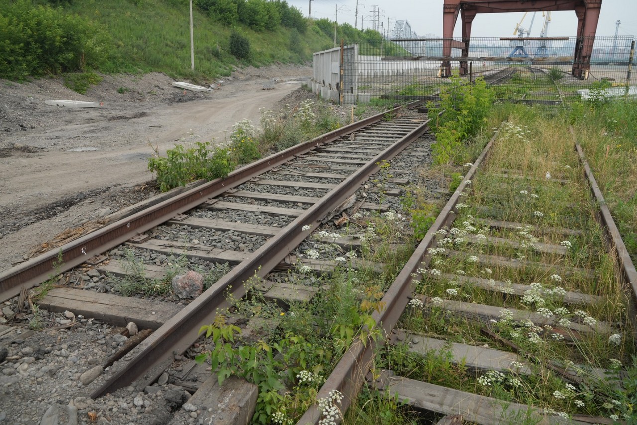 Стройка дороги с Пашенного на Николаевский мост