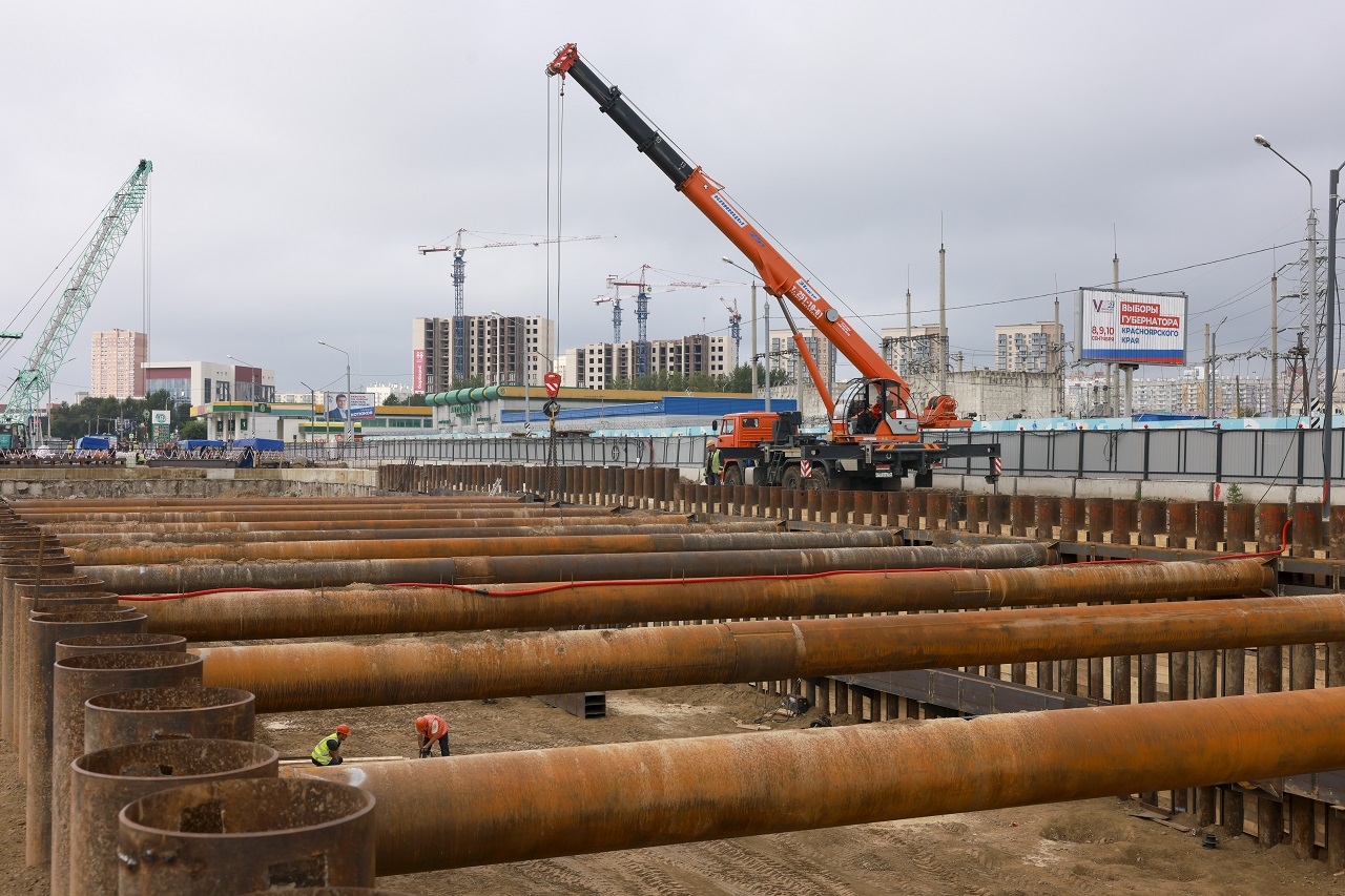 Работы по строительству метро в Красноярске