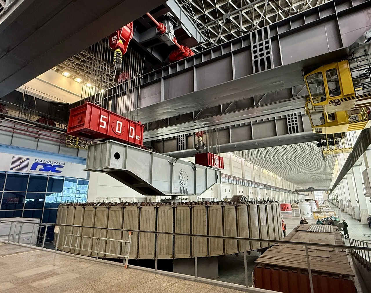 Ротор для гидроагрегата Красноярской ГЭС №3