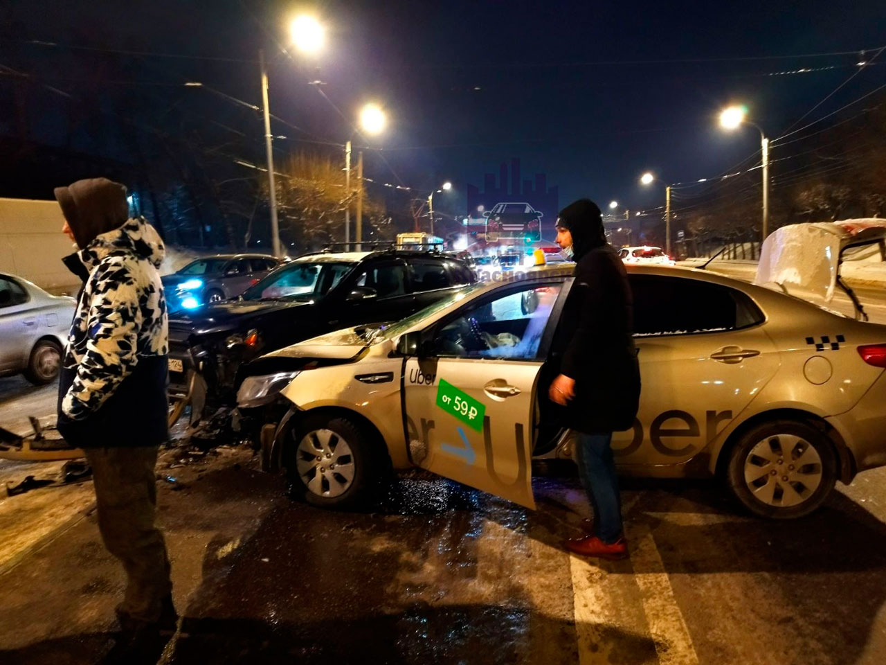 Авария с такси на Матросова