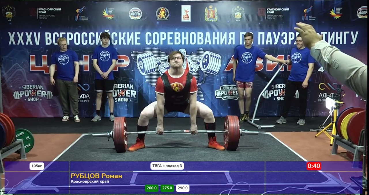 Роман Рубцов, пауэрлифтинг