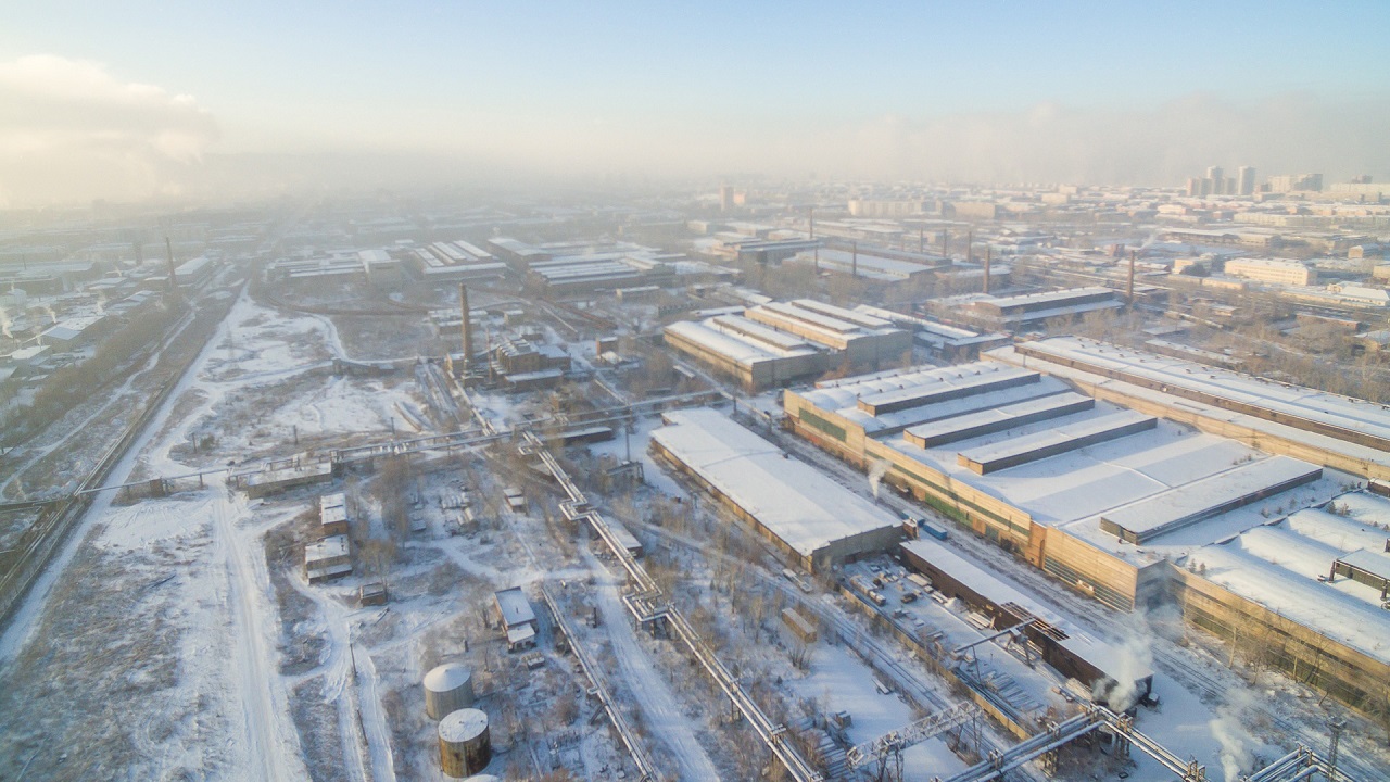 Территория завода "Сибтяжмаш"