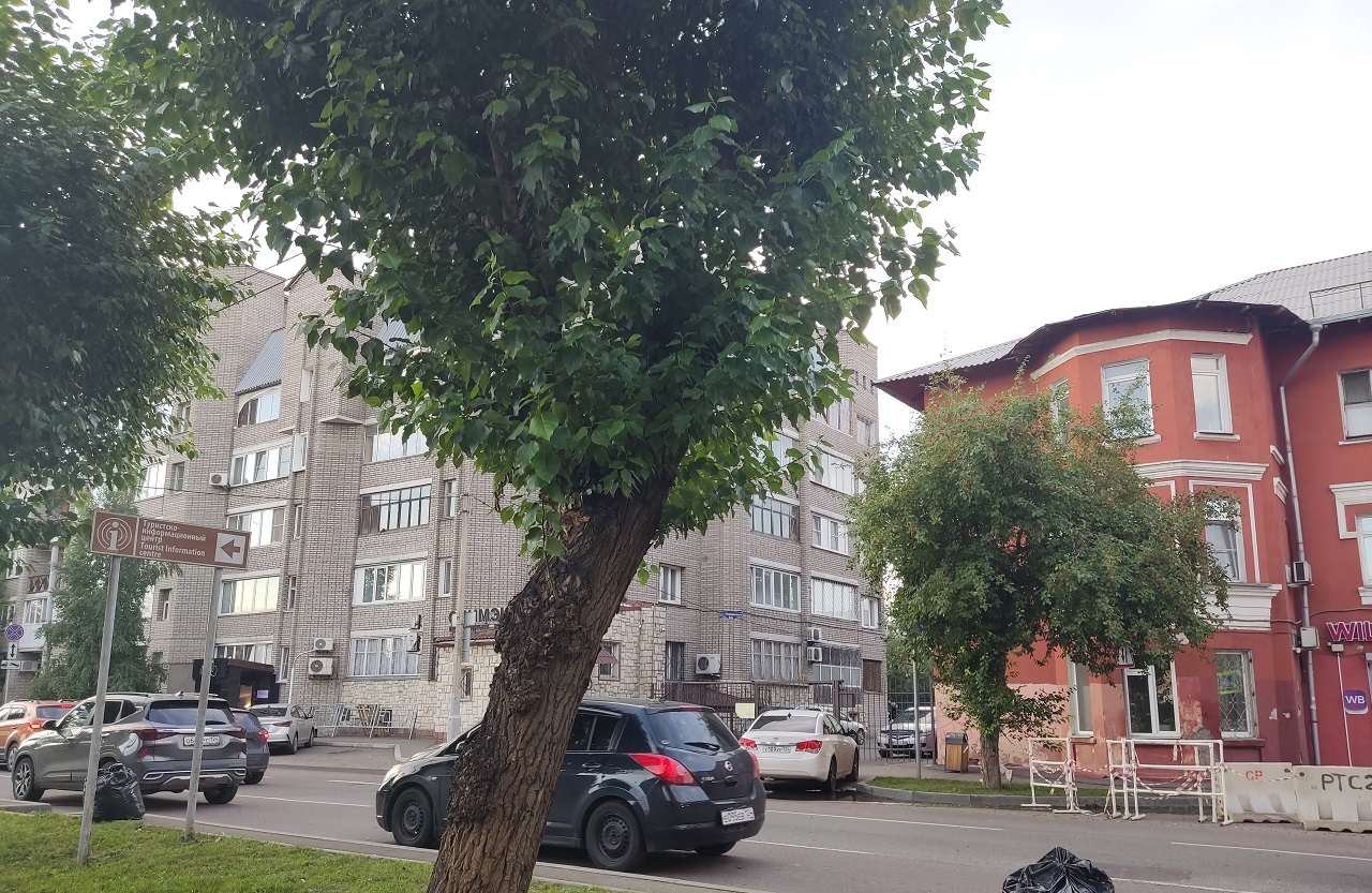 Дома напротив новостройки