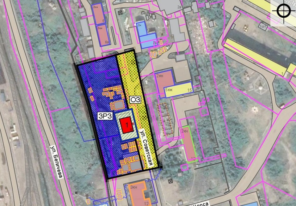 Проект зон охраны дома в Дудинке