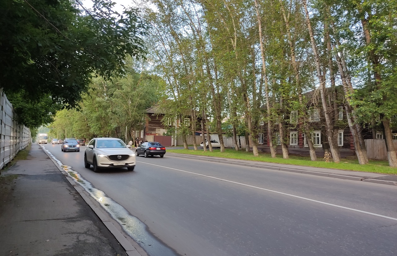 Свердловская улица в Красноярске