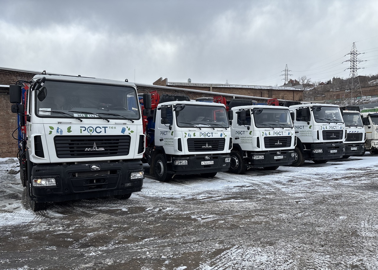 Новые мусоровозы в Красноярске