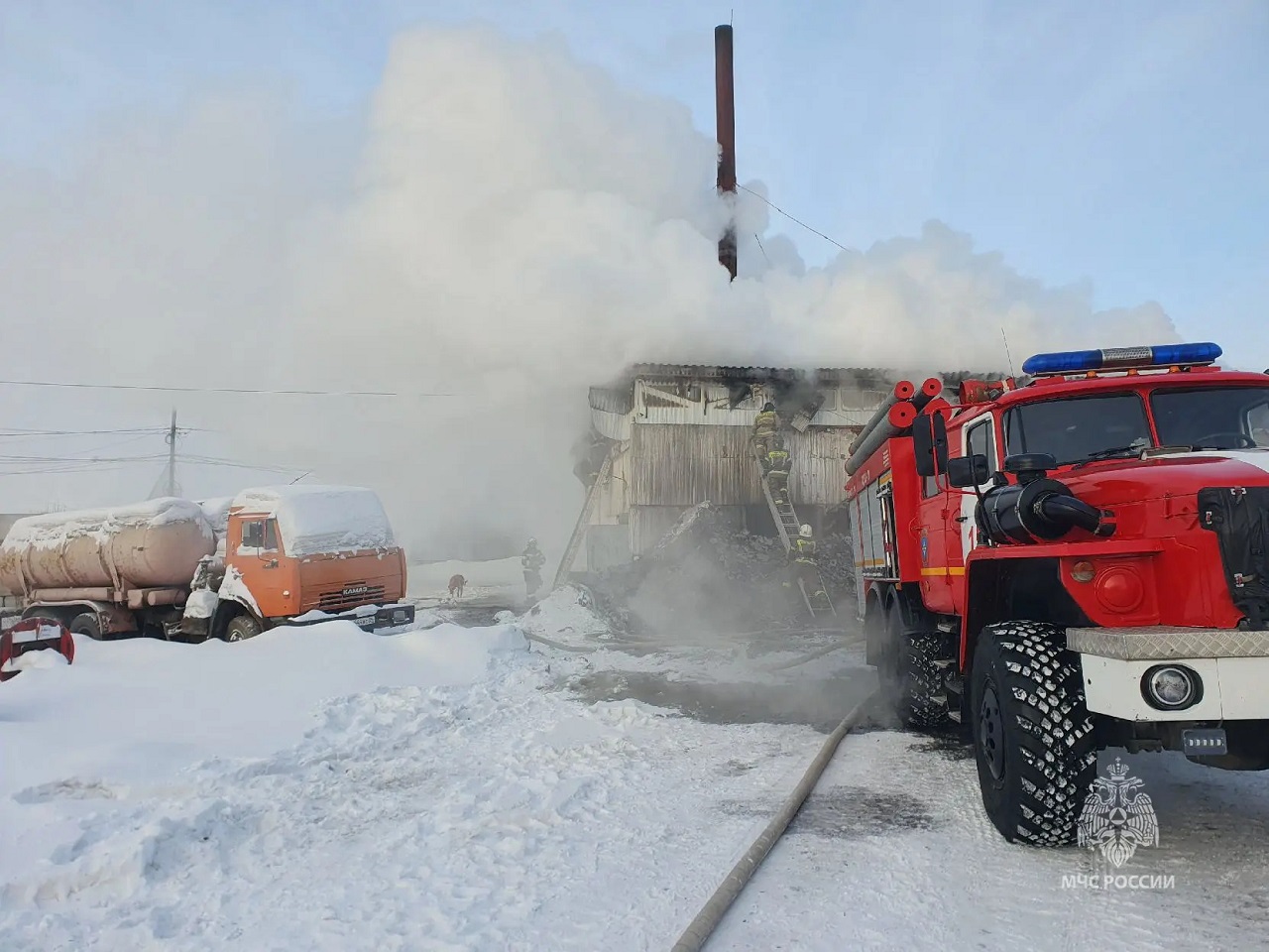 Пожар в котельной