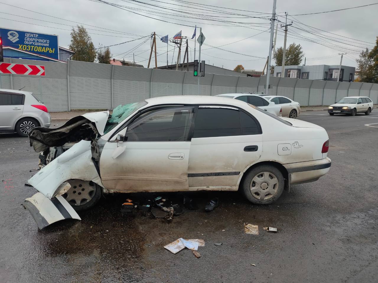 разбитая машина в Красноярске