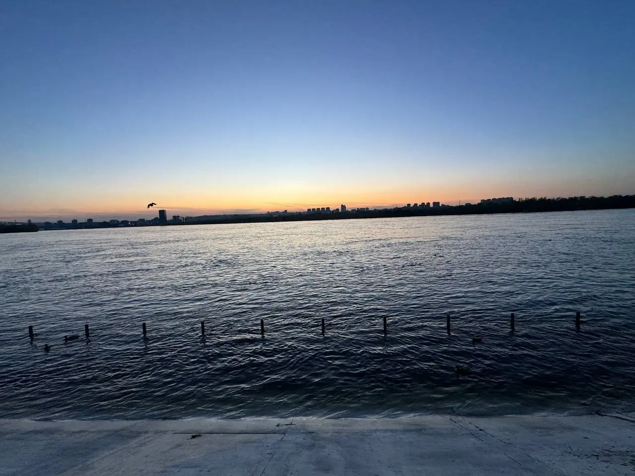 Вода в Енисее