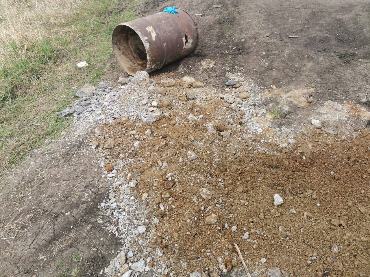 Бочка, в которой нашли скелет