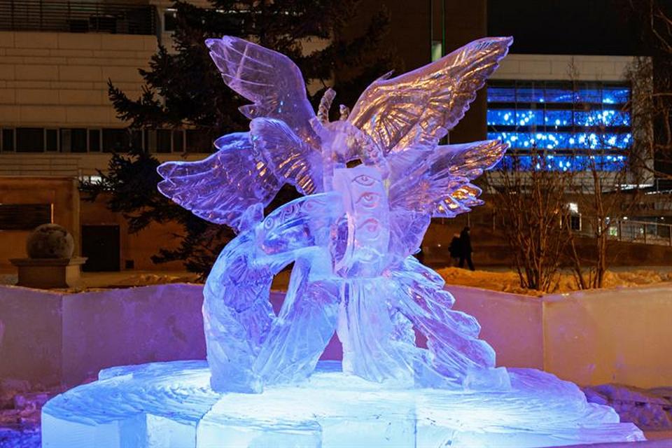 Ледовые скульптуры в Красноярске