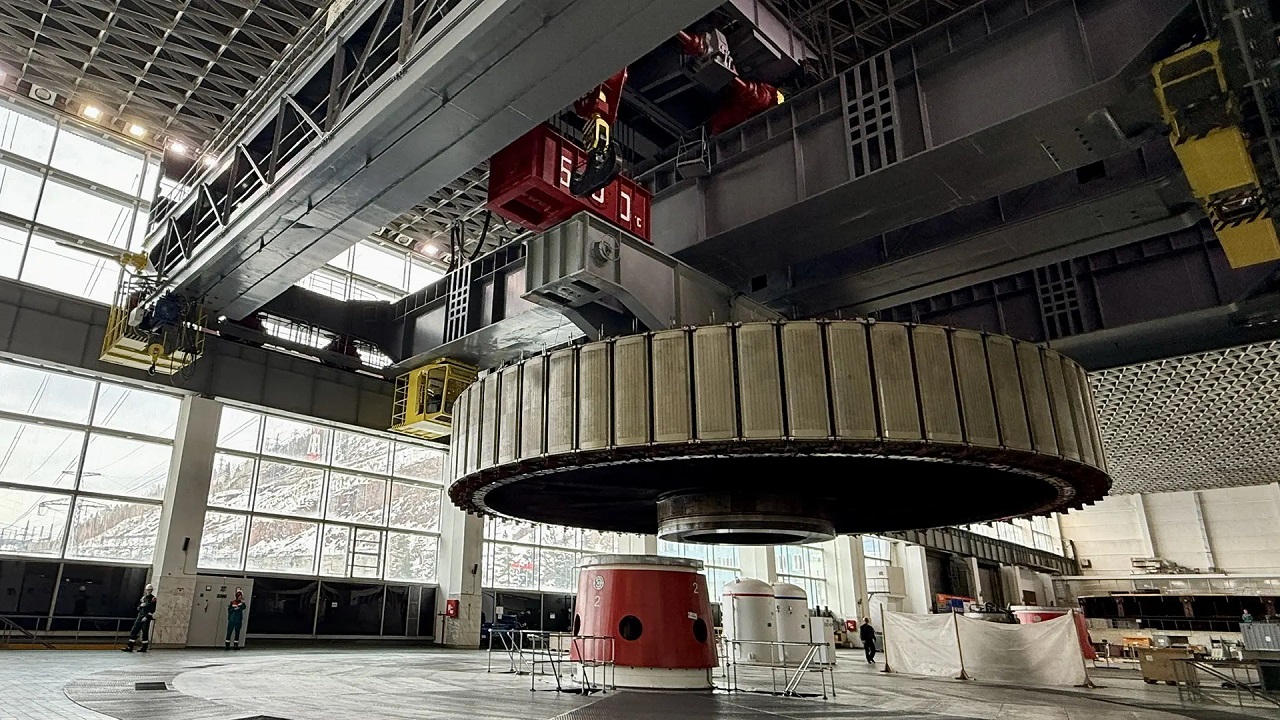 Ротор для гидроагрегата Красноярской ГЭС