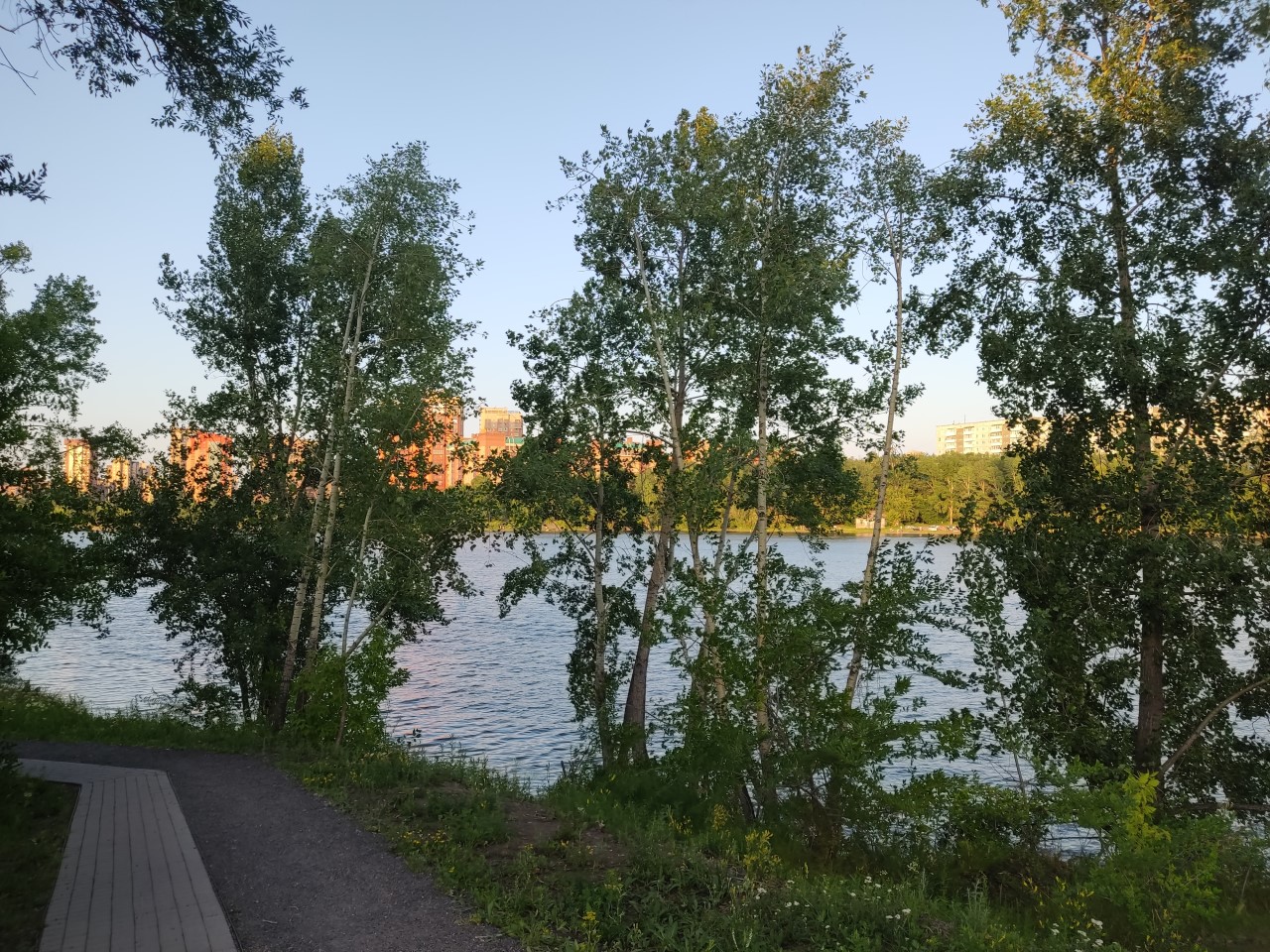 Остров Молокова в Красноярске