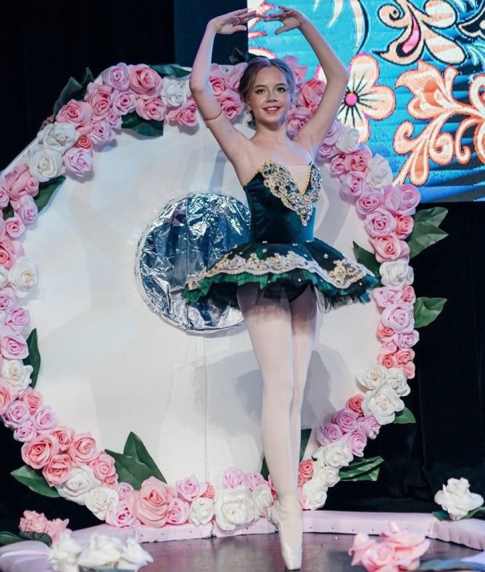 Анна из Красноярска, мини-мисс, в балетном наряде