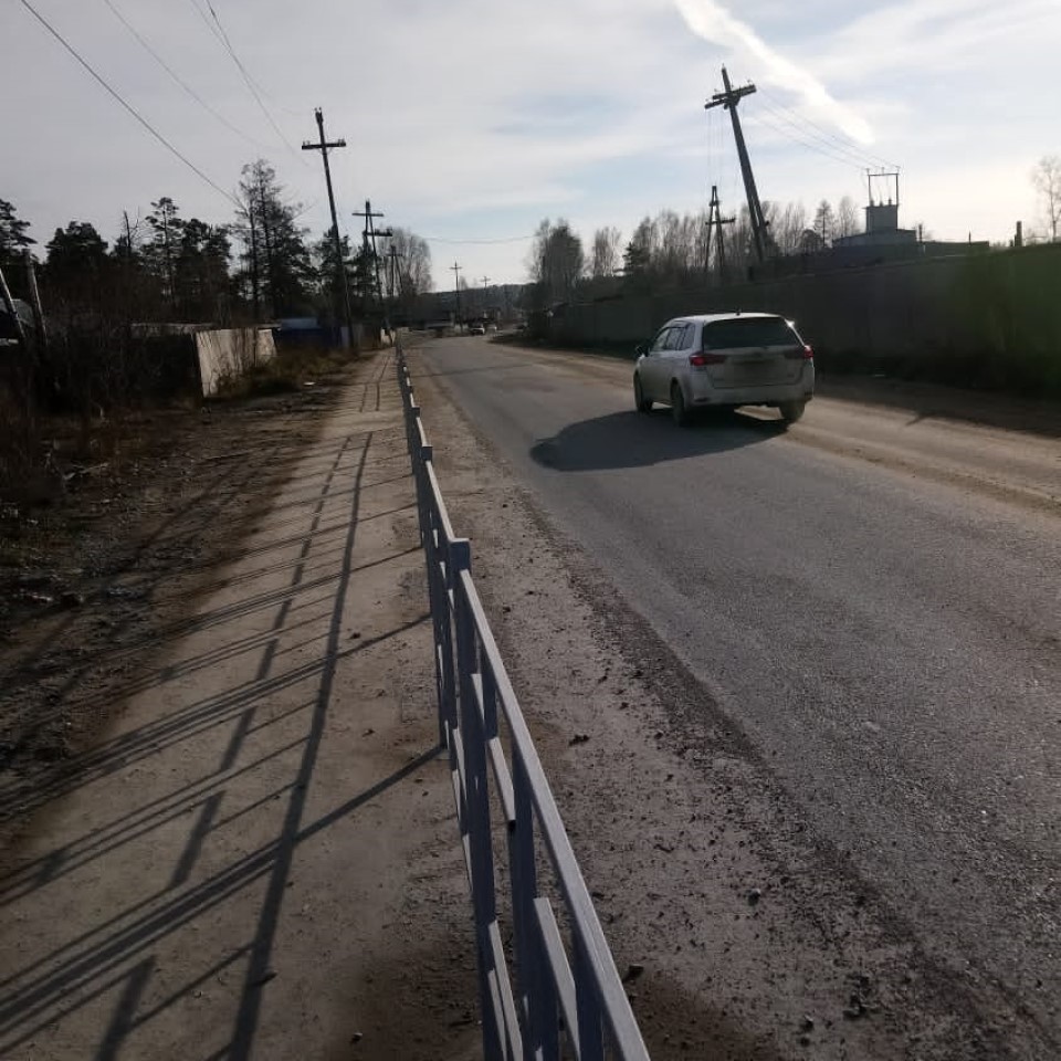 Дорога на ул. Абалаковской в Лесосибирске