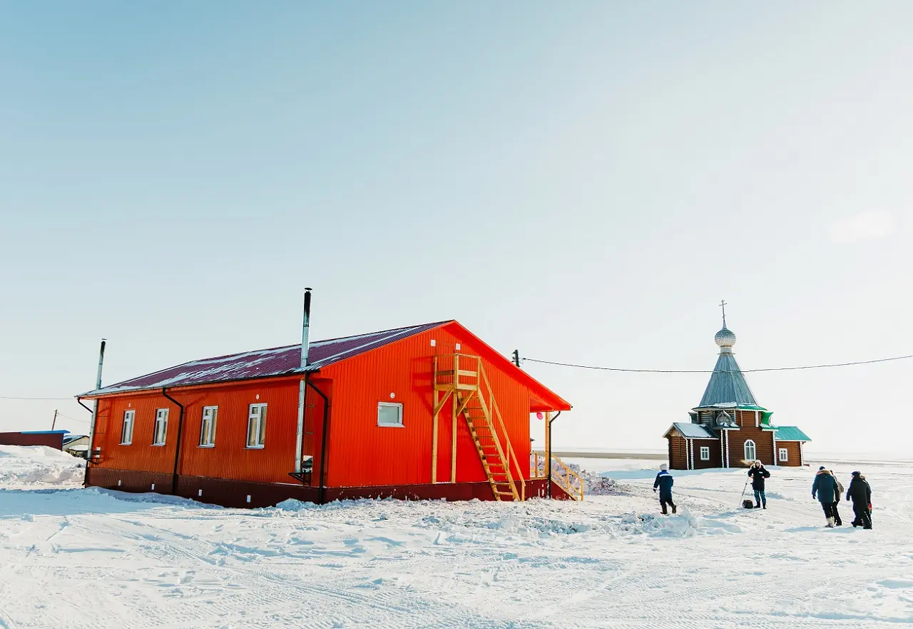 Поселок Усть-Порт на севере края
