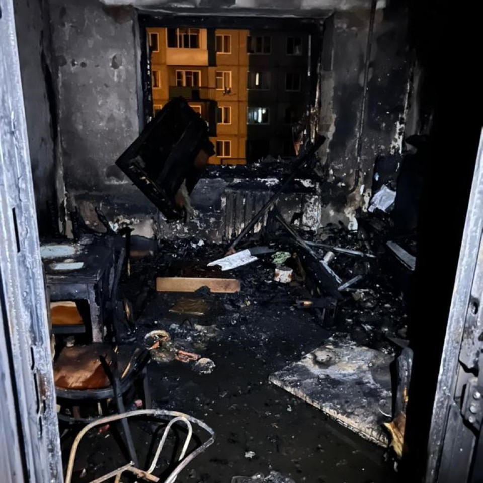 Пожар в общежитии Канска