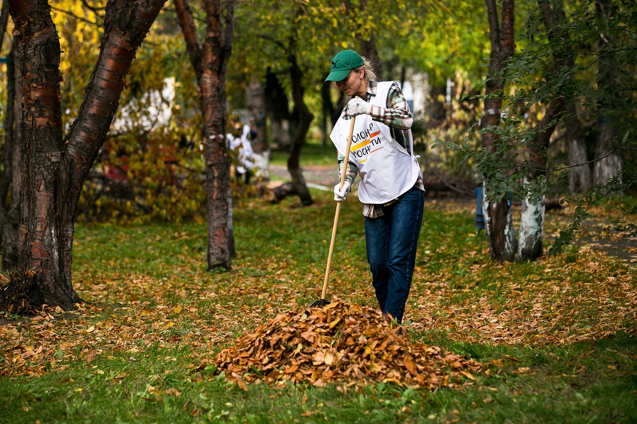 Волонтеры на субботнике