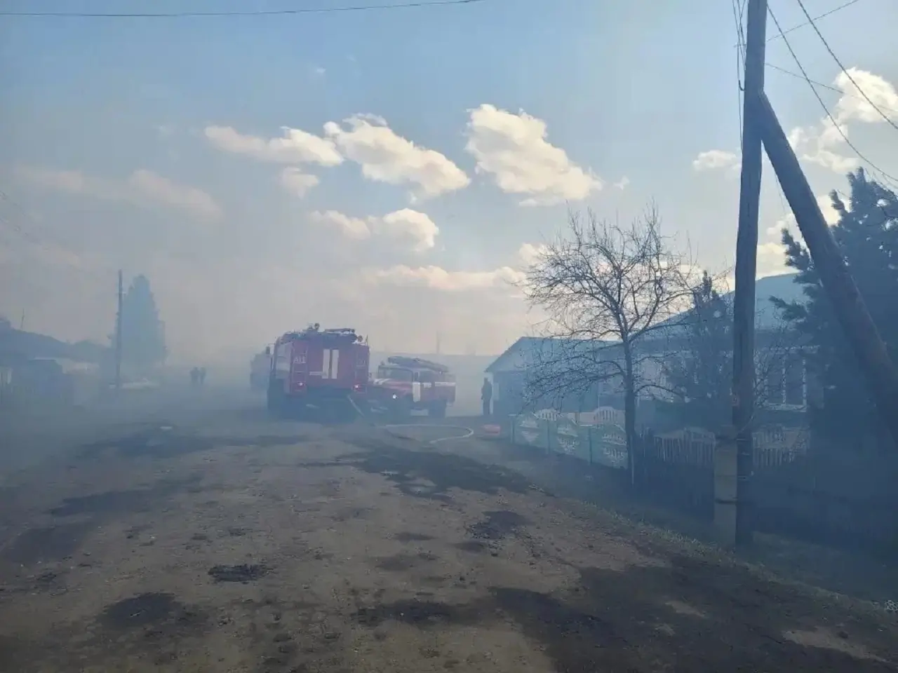 Пожар в Кучерово