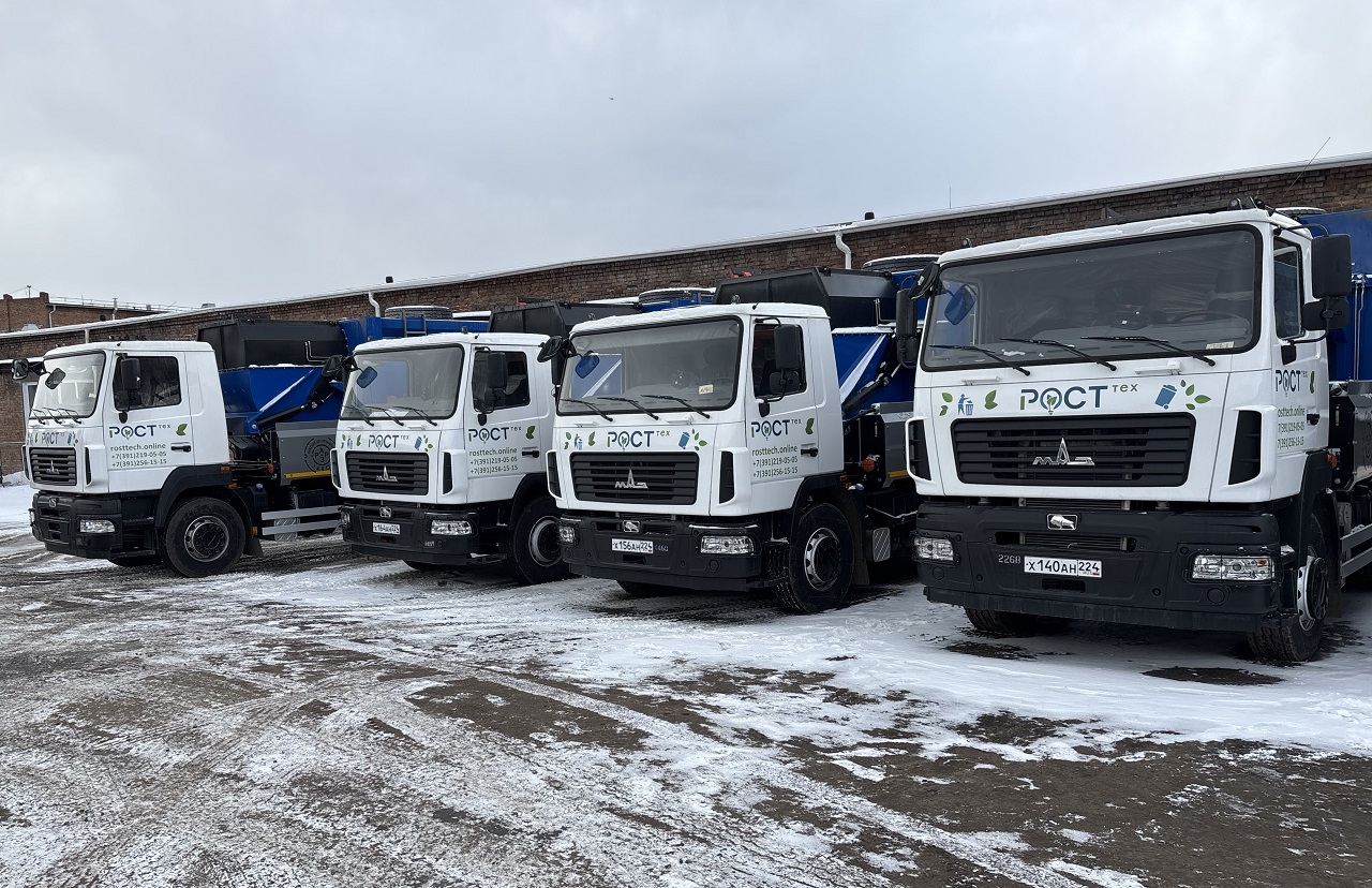 Новые мусоровозы в Красноярске