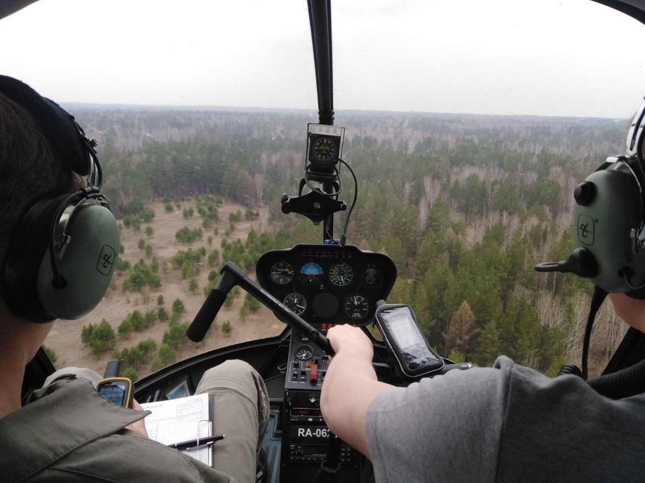 Мониторинг лесов с вертолета