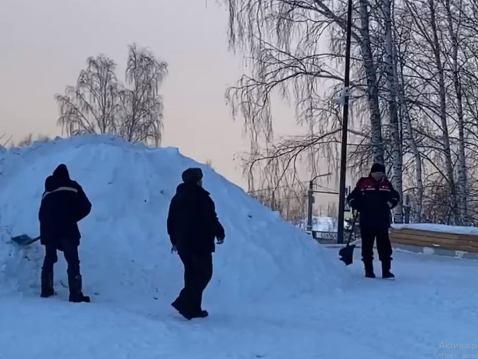 Строительство горки в Дивногорске