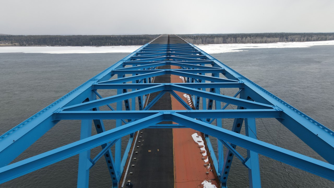 Мост у поселка Высокогорский