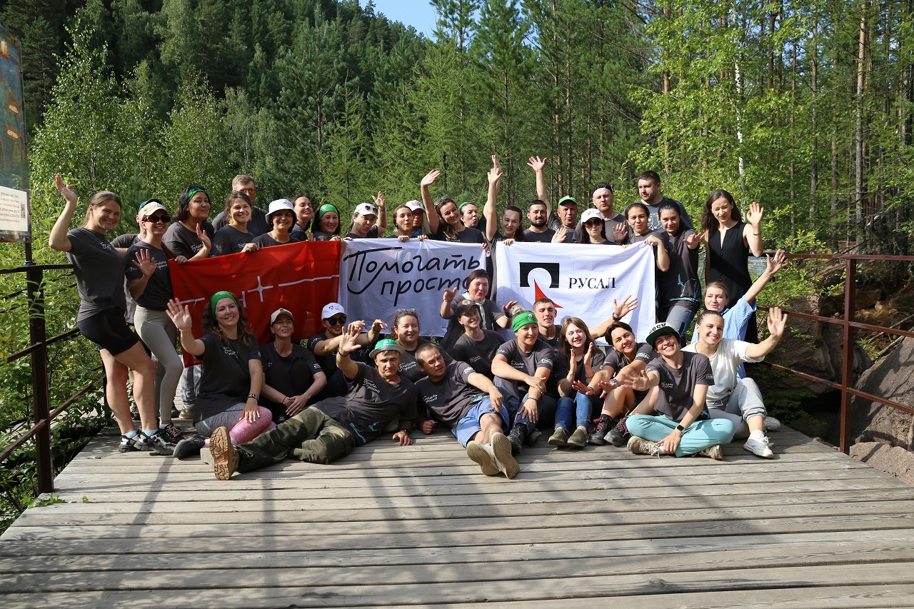 Волонтеры РУСАЛа на Столбах