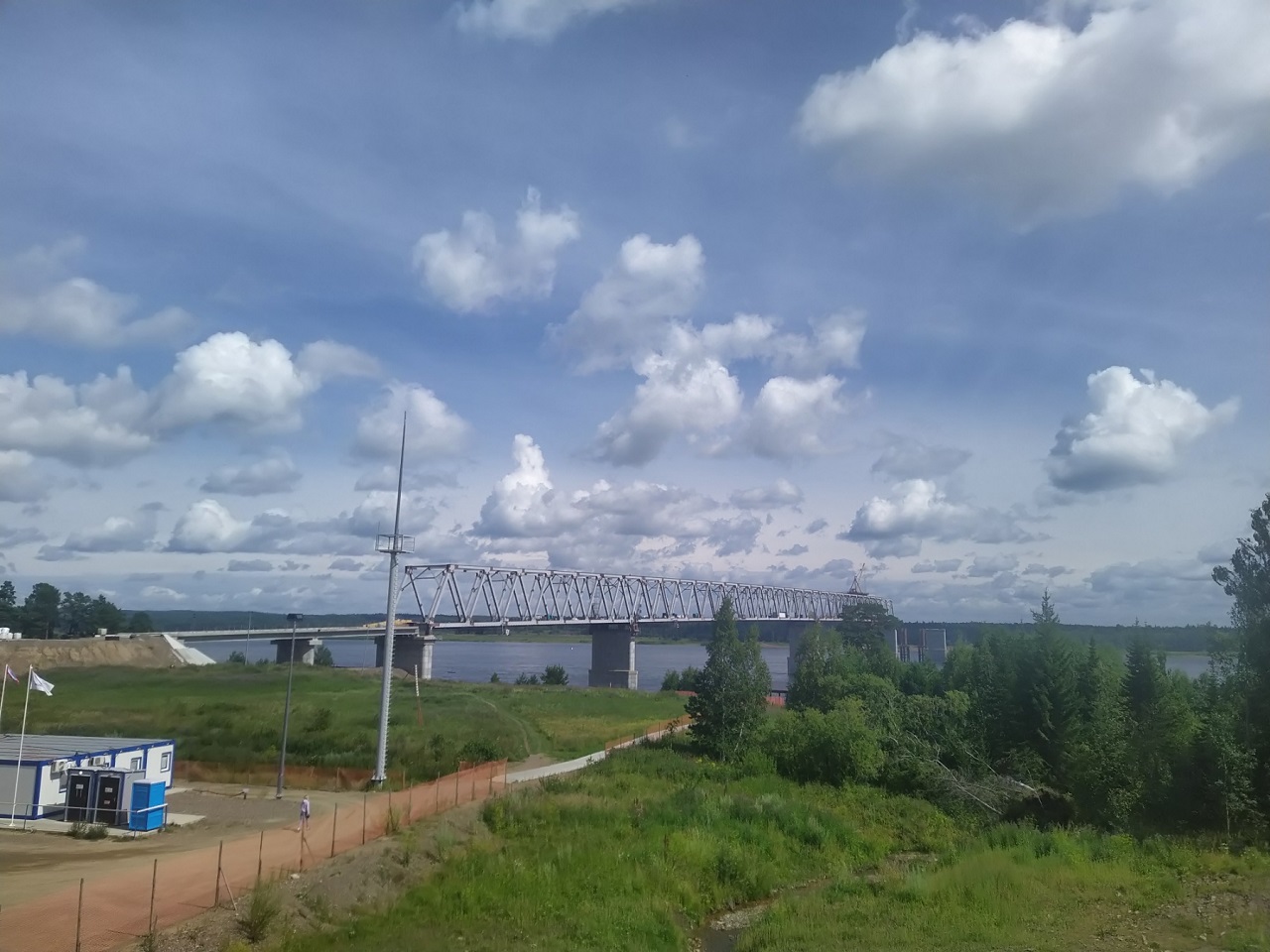 Стройка Высокогорского моста