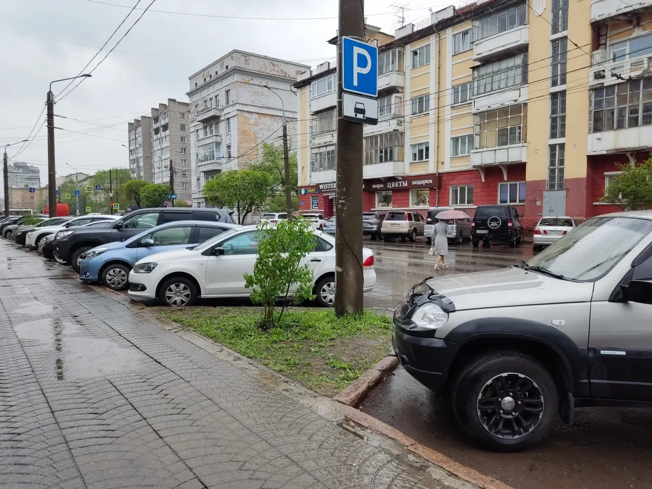 Дождливый день в Красноярске, Робеспьера