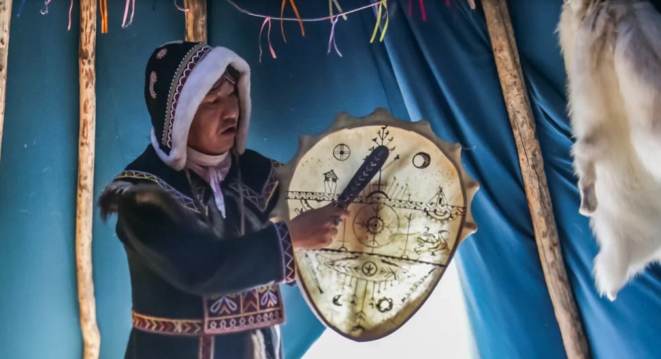 Шаманский обряд на плато