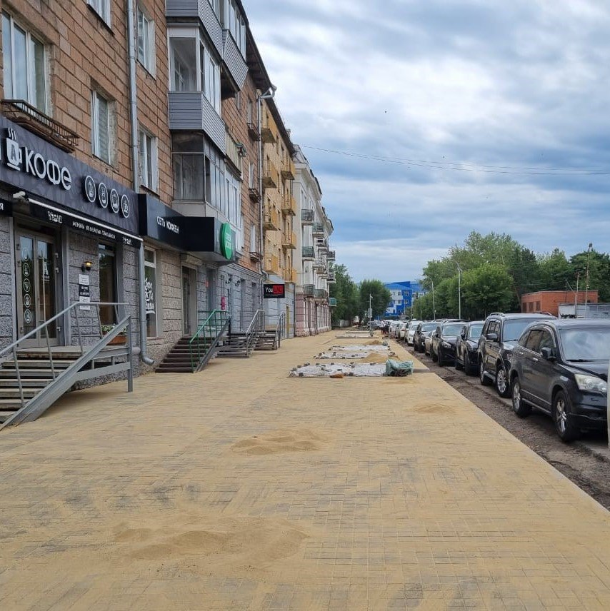Тротуарная плитка на Дзержинского