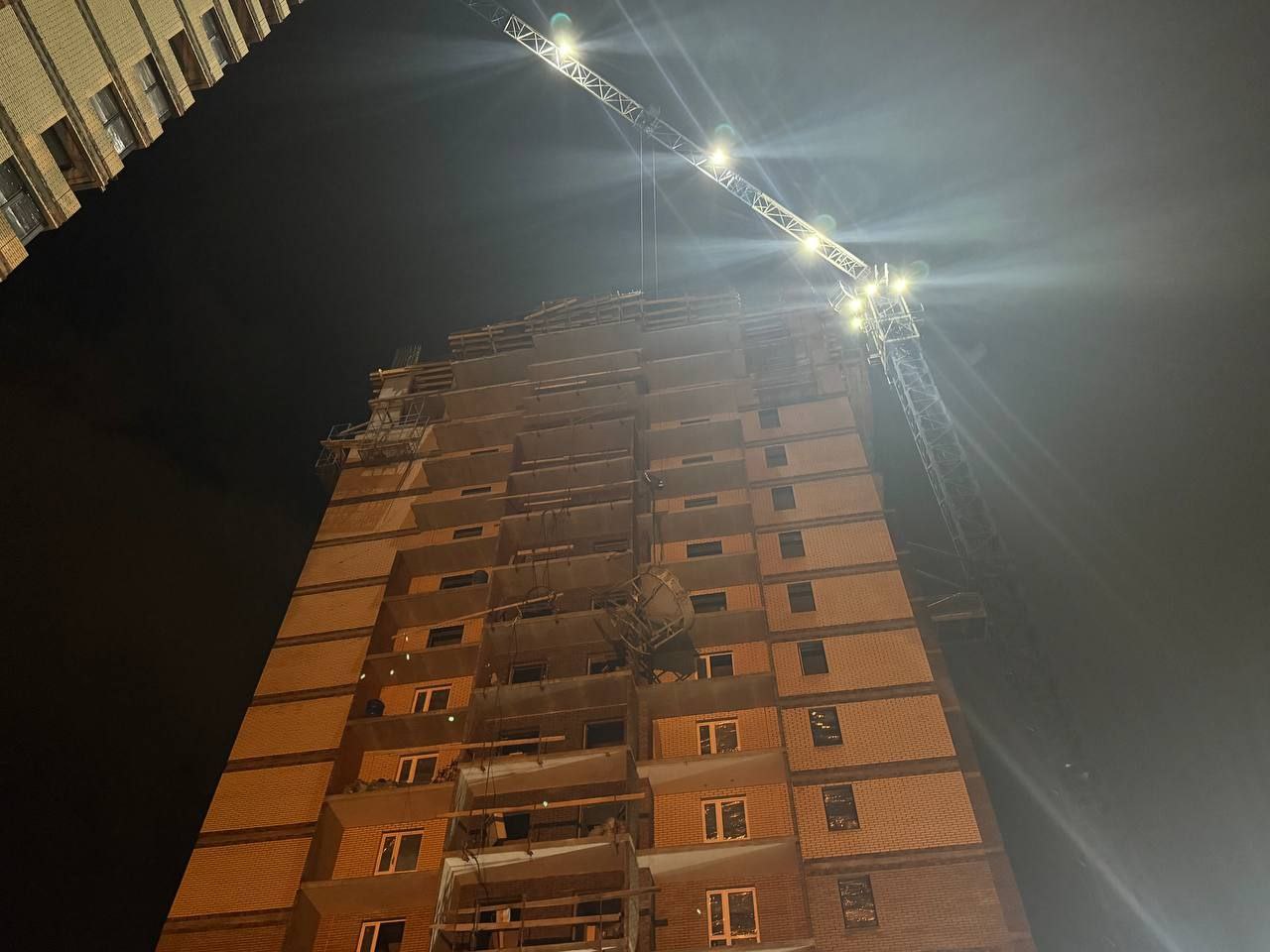 Дом на Аэровокзальной, стройка