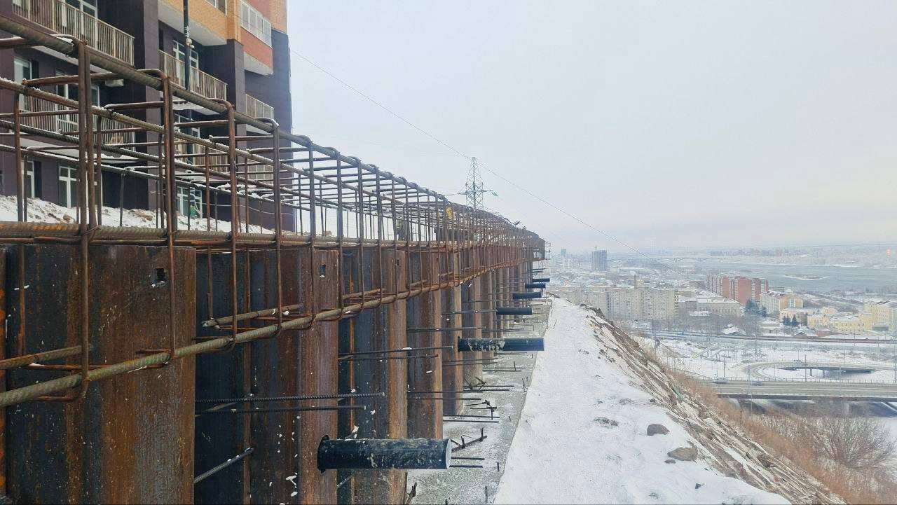 Подпорная стена на Дачной