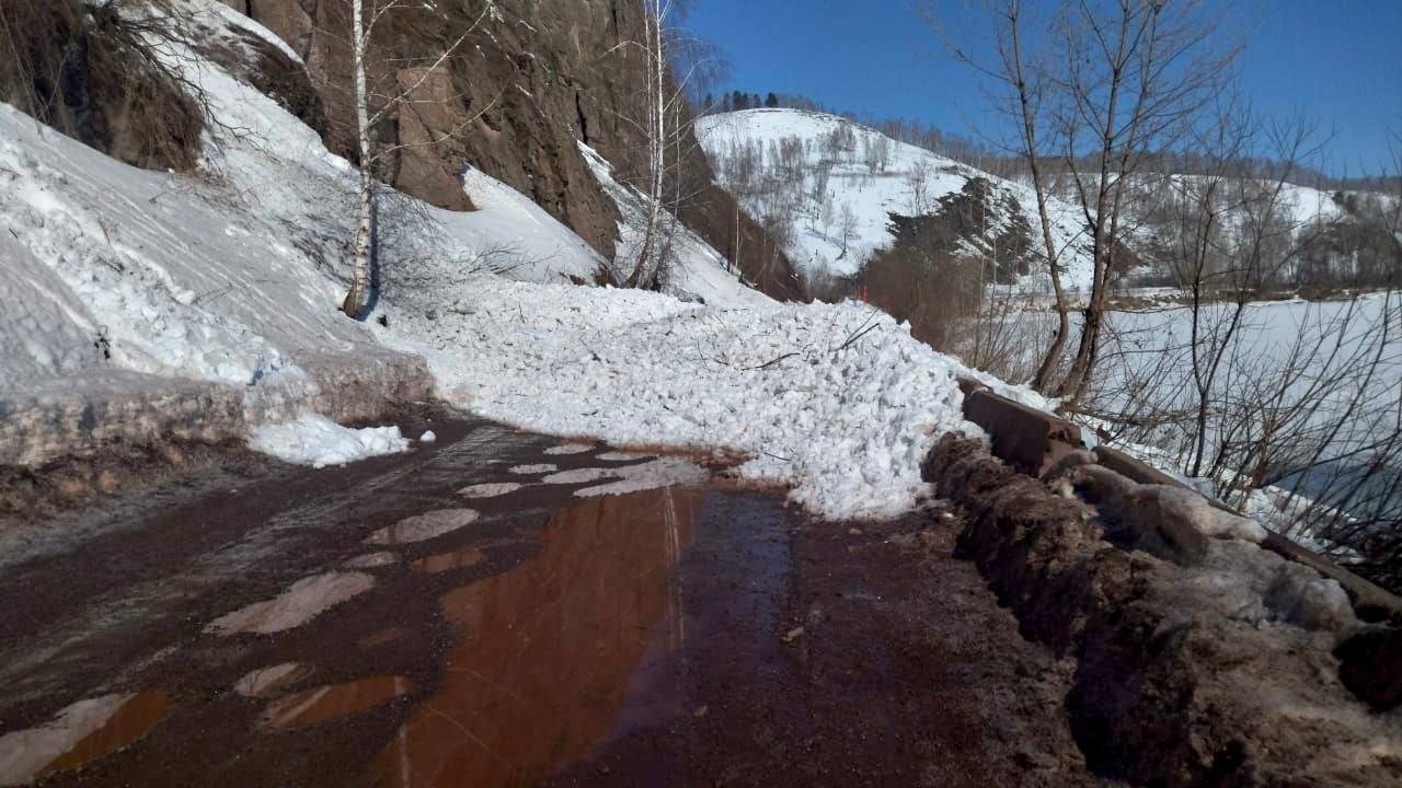 Лавина в Курагинском районе