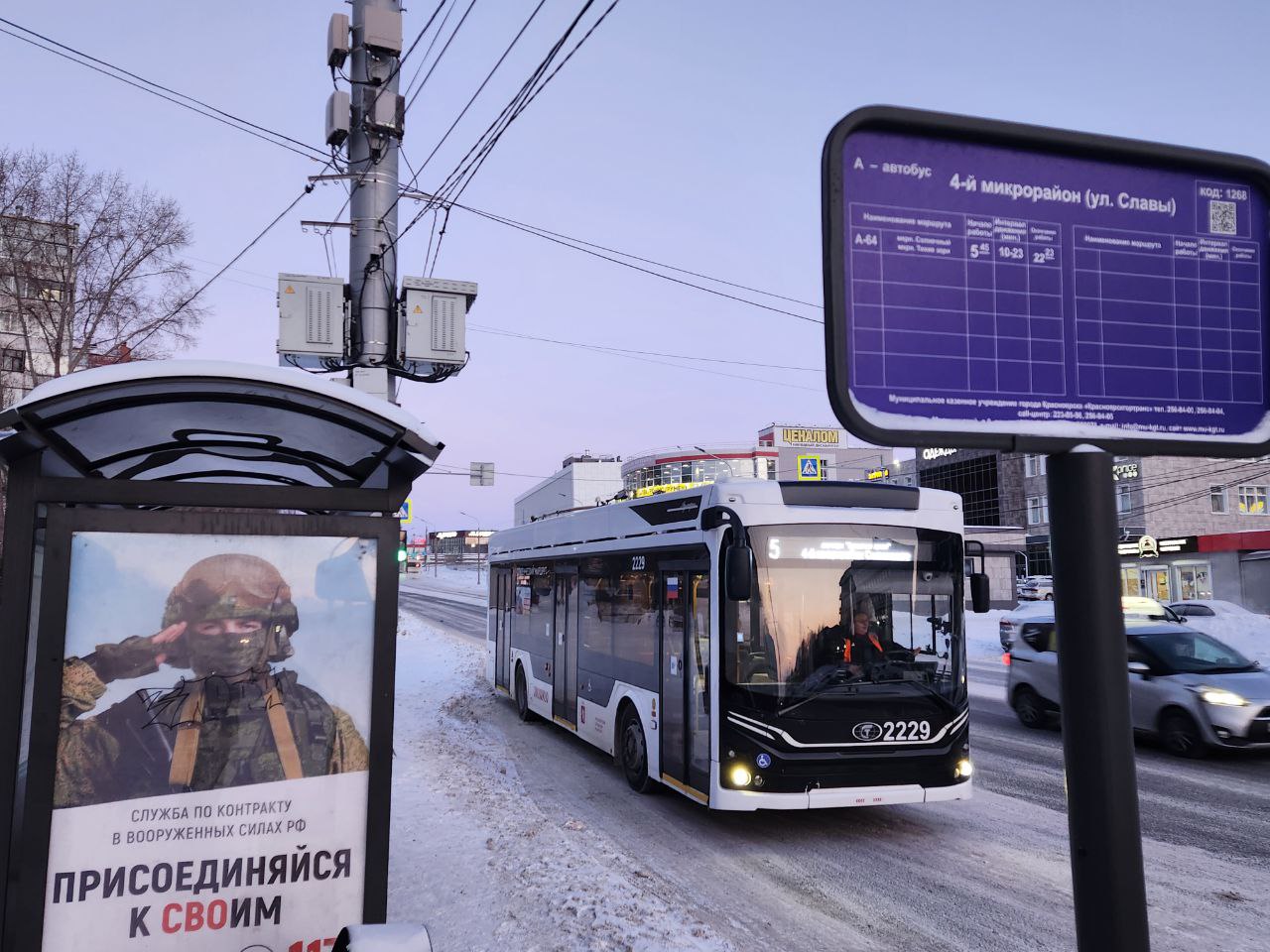 Троллейбус в Солнечном