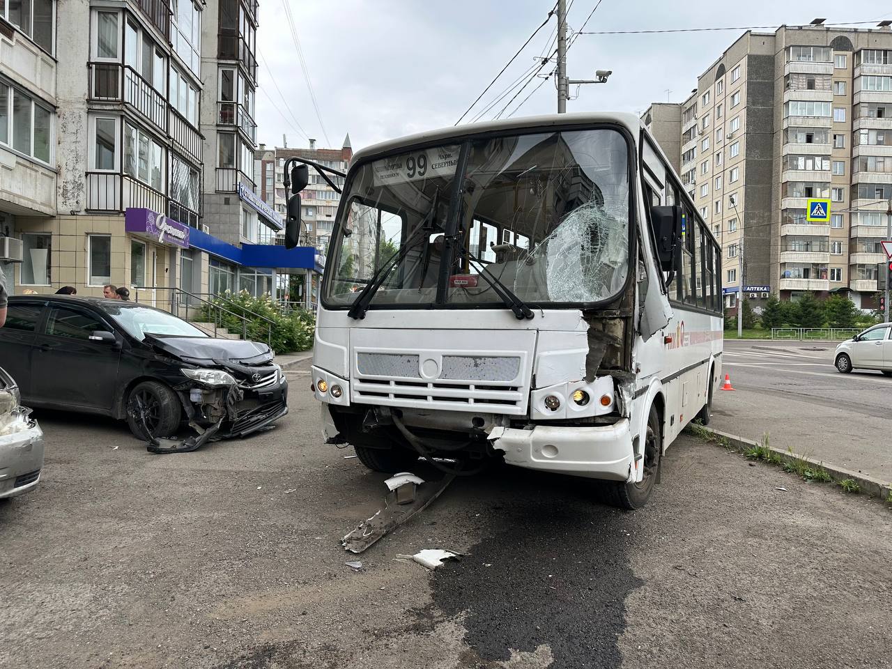 ПАЗ в ДТП