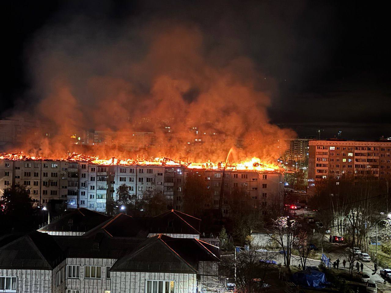 Пожар в Сосновоборске