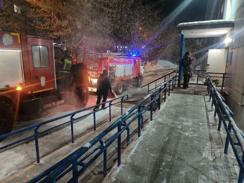 Пожар в социальном центре