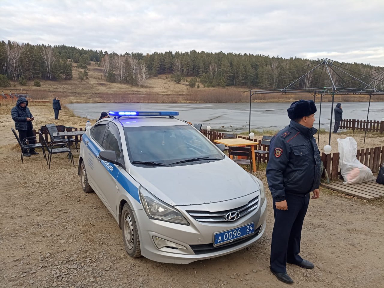 Полиция на базе "Апартель"