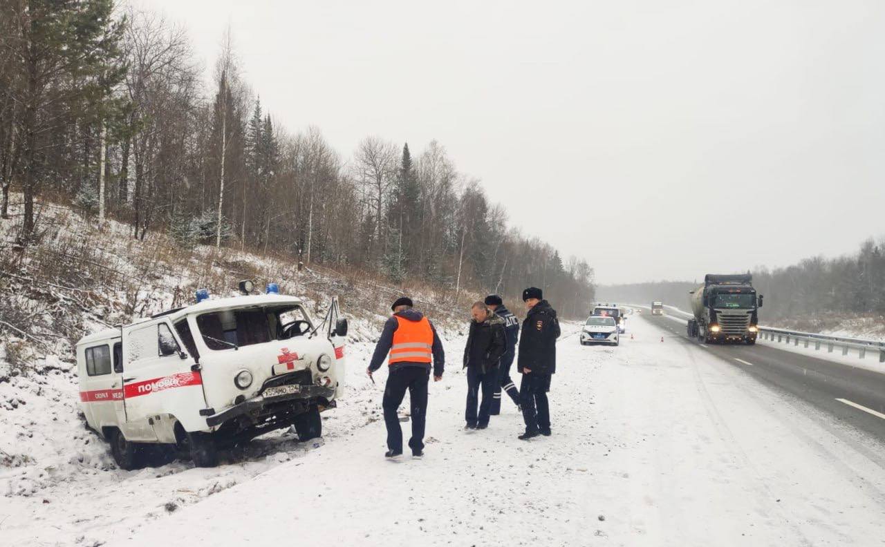 Автокатастрофа со скорой в Козульском районе