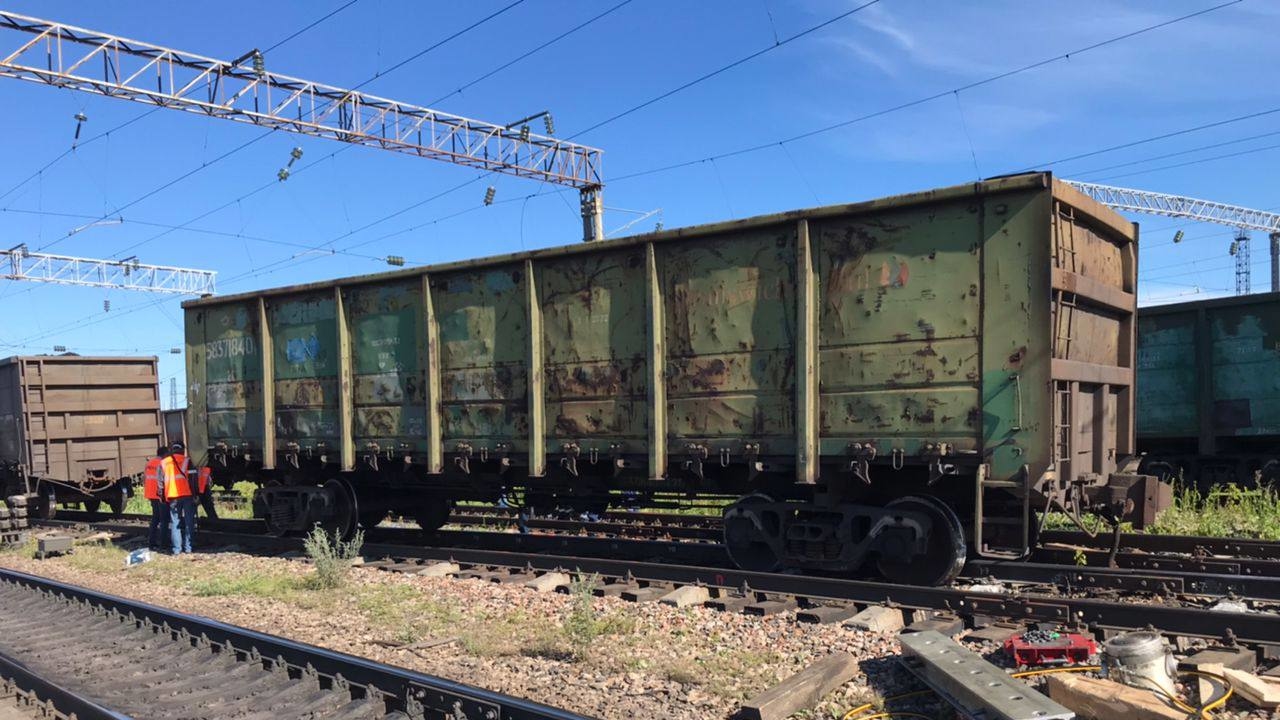 В Красноярском крае с рельсов сошли 8 вагонов с углем