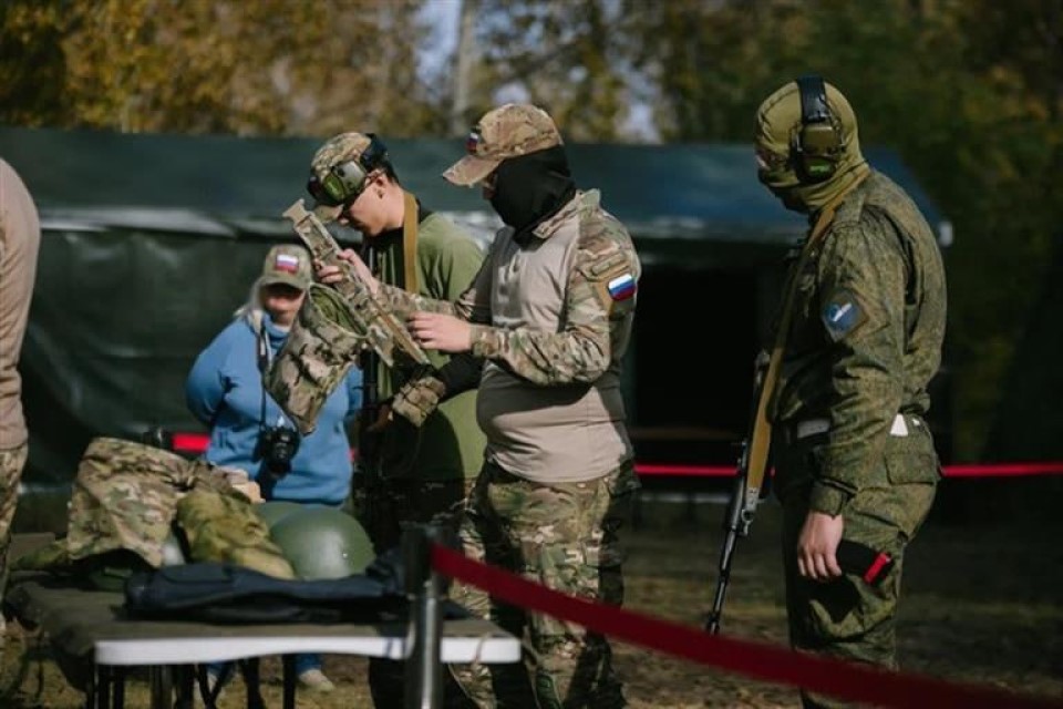 Участники СВО на спортивно-военной игре