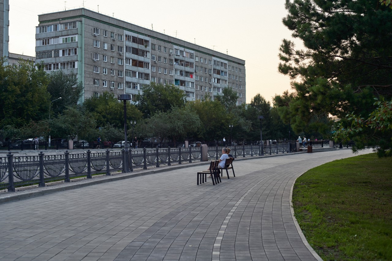 Набережная Качи в Красноярске