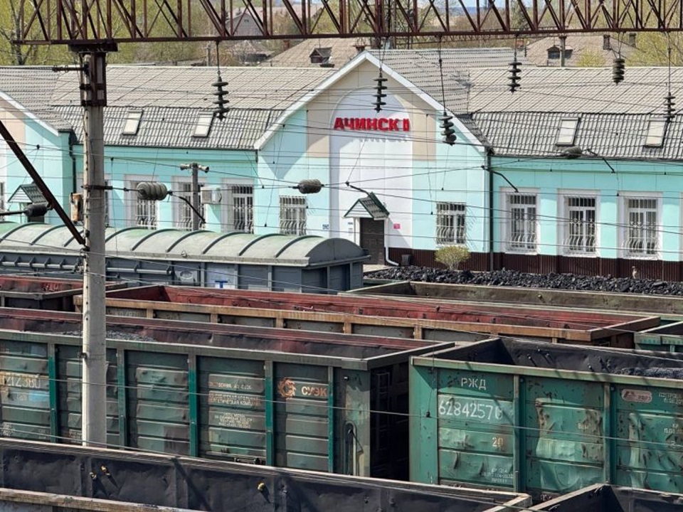 Вагоны на станции Ачинск-2