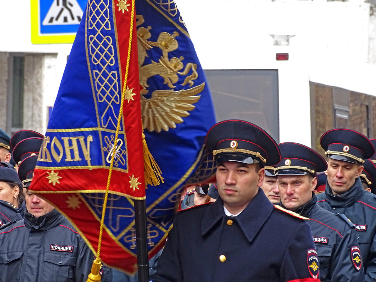 Прощание с полицейскими в Красноярске