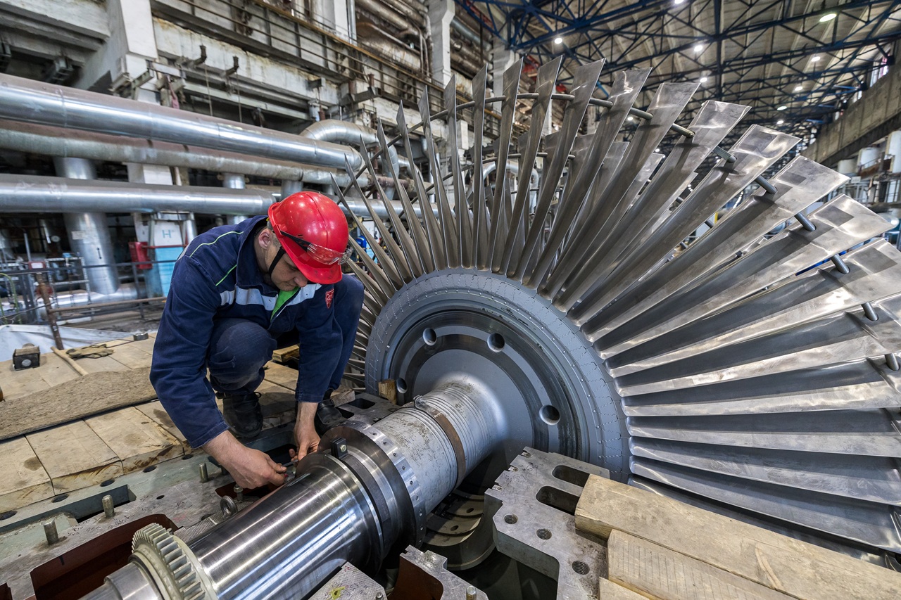 Ремонт лопаток турбины на Красноярской ТЭЦ-1
