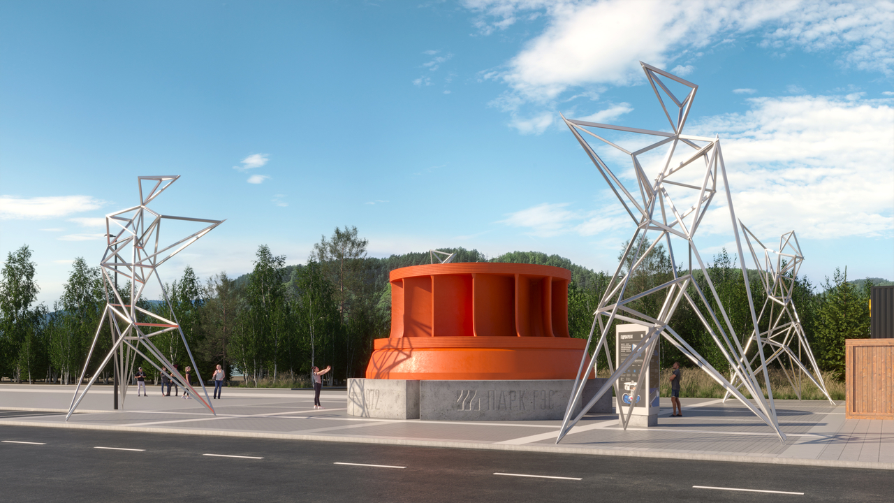 В Красноярске создают арт-объекты для парка ГЭС