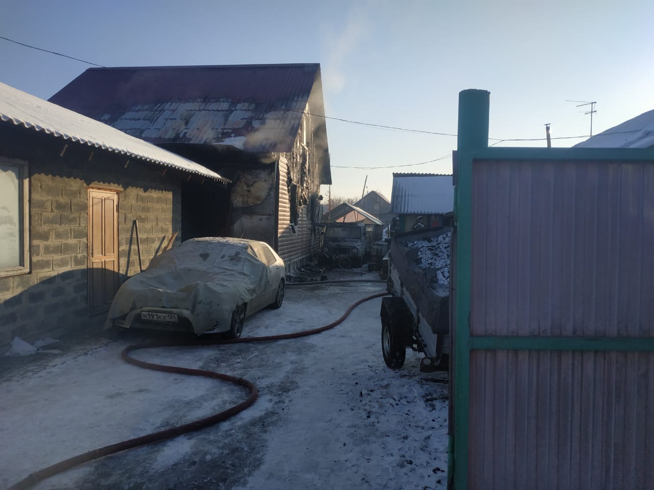 Пожар в Емельяново