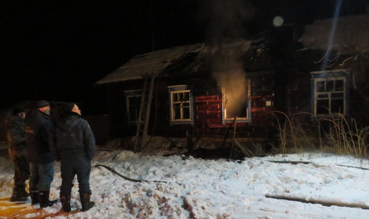 Пожар в селе Денисово